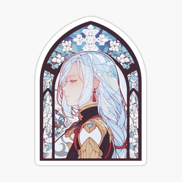 Item preview, Stained Glass Shenhe designed and sold by SchellStation.