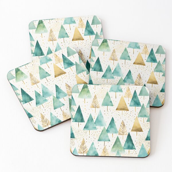 Item preview, Triangular trees pattern designed and sold by Naturitude.