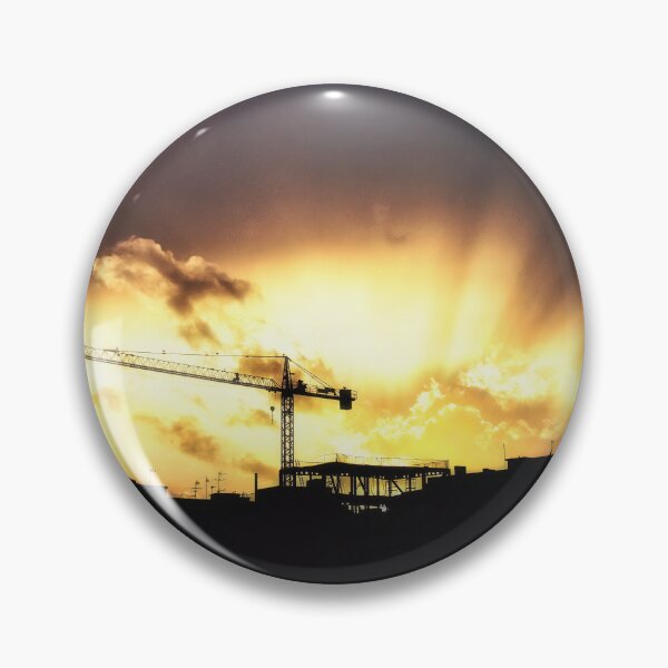 Item preview, Construction crane, Sunset Artwork, Sunset Photo designed and sold by IdoFriedmanArt.