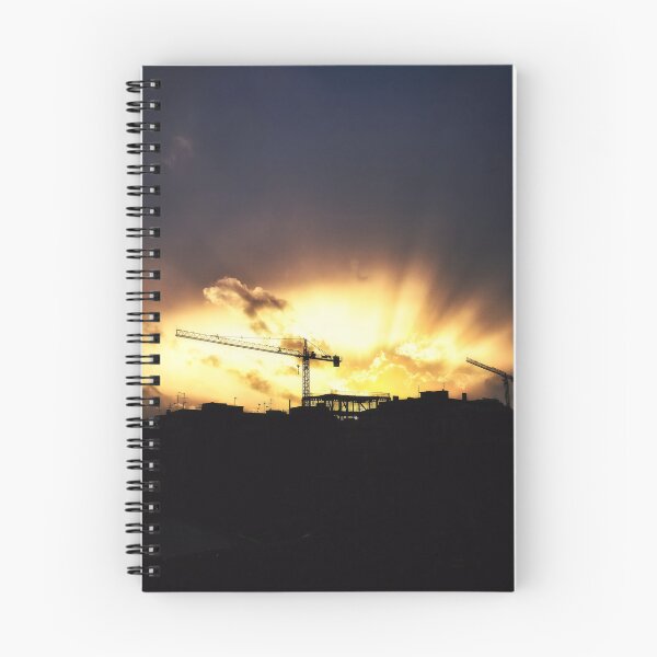 Item preview, Construction crane, Sunset Artwork, Sunset Photo designed and sold by IdoFriedmanArt.