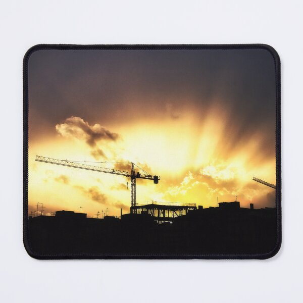 Item preview, Construction crane, Sunset Artwork, Sunset Photo designed and sold by IdoFriedmanArt.