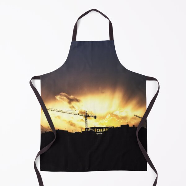 Item preview, Construction crane, Sunset Artwork, Sunset Photo designed and sold by IdoFriedmanArt.