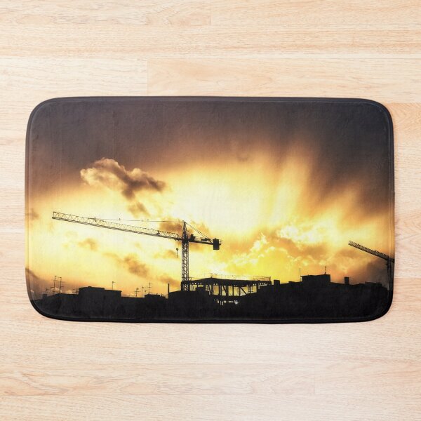 Item preview, Construction crane, Sunset Artwork, Sunset Photo designed and sold by IdoFriedmanArt.