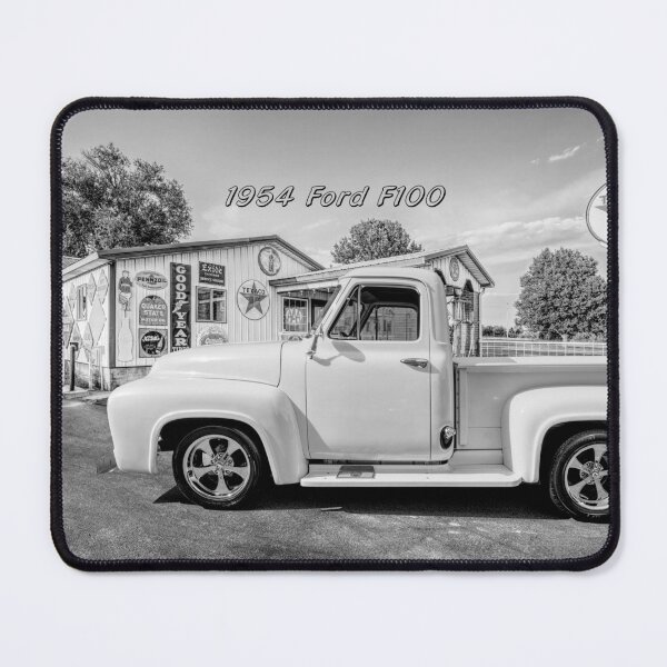 Item preview, 1954 Ford F100 Truck Side Text Grayscale designed and sold by mljdwhite.