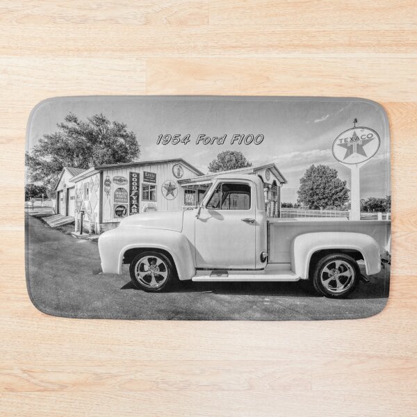 Item preview, 1954 Ford F100 Truck Side Text Grayscale designed and sold by mljdwhite.