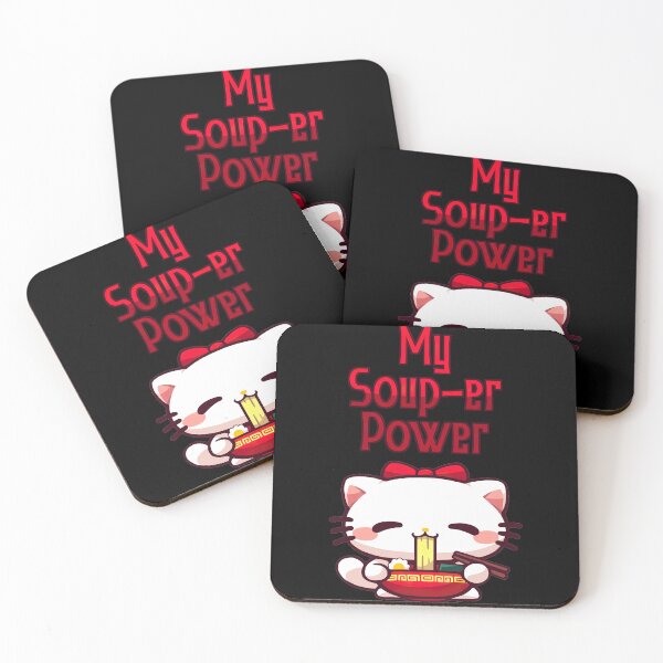 Item preview, My Soup-er Power, Ramen Cat Pun designed and sold by Yogimeister.