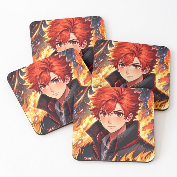 Item preview, Cool Anime Guy on Fire designed and sold by ExaltedCharm.