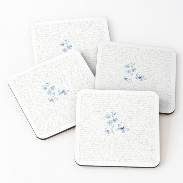 Item preview, Blue watercolour butterflies and flowers designed and sold by FlossOrFi.