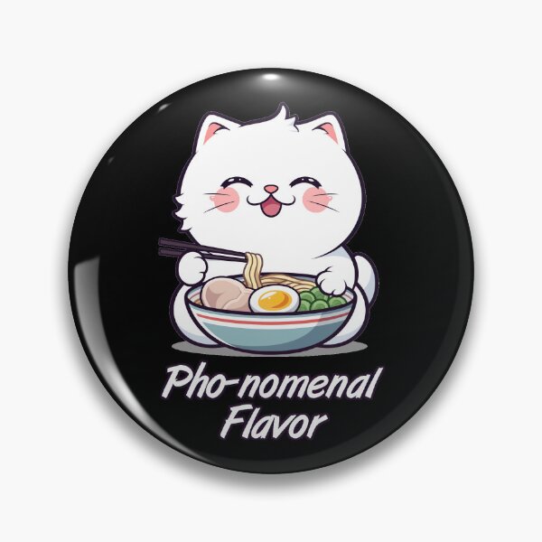 Item preview, Pho-nomenal Flavor Ramen Cat Pun designed and sold by Yogimeister.