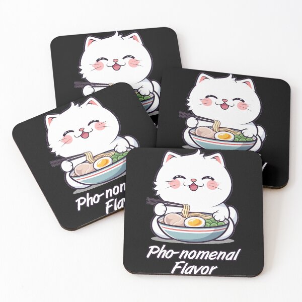 Item preview, Pho-nomenal Flavor Ramen Cat Pun designed and sold by Yogimeister.