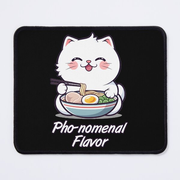 Item preview, Pho-nomenal Flavor Ramen Cat Pun designed and sold by Yogimeister.