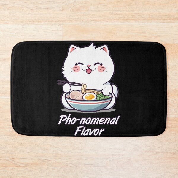 Item preview, Pho-nomenal Flavor Ramen Cat Pun designed and sold by Yogimeister.