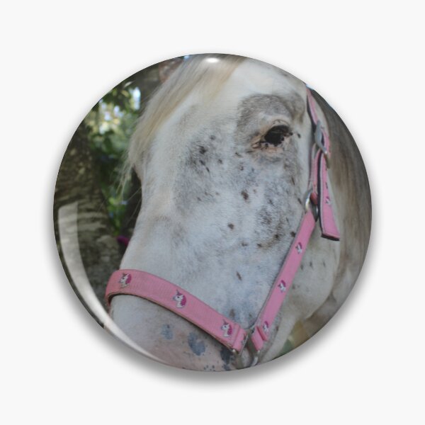 Item preview, White apaloosa horse portrait designed and sold by FloralCottage.