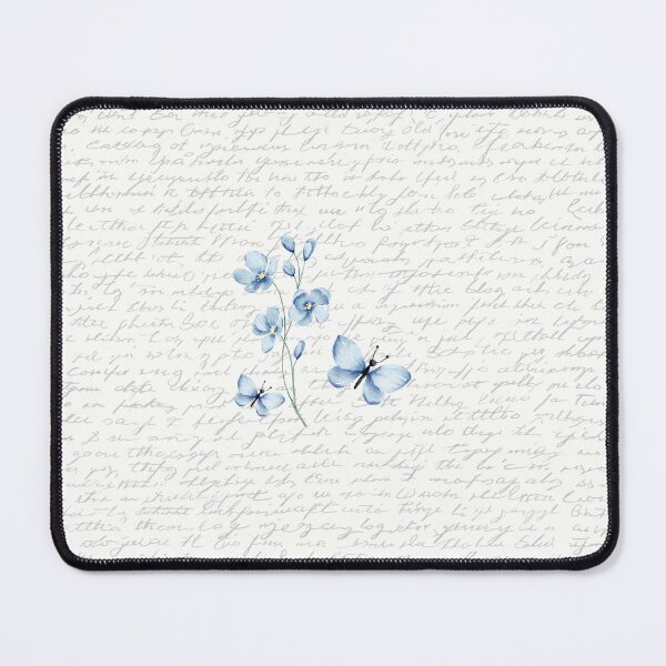 Item preview, Blue watercolour butterflies and flowers designed and sold by FlossOrFi.