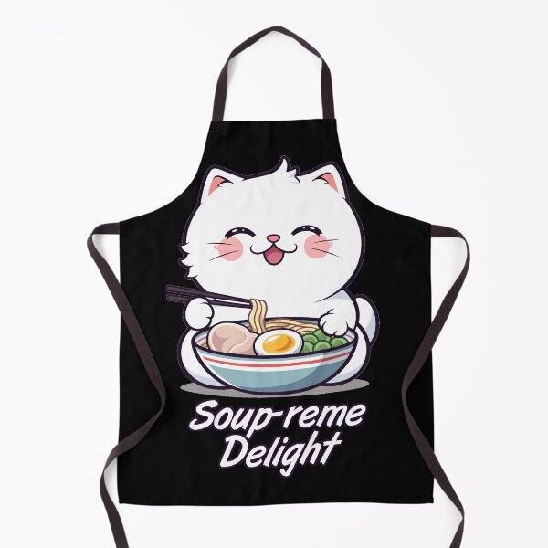 Item preview, Soup-reme Delight Ramen Cat Pun designed and sold by Yogimeister.
