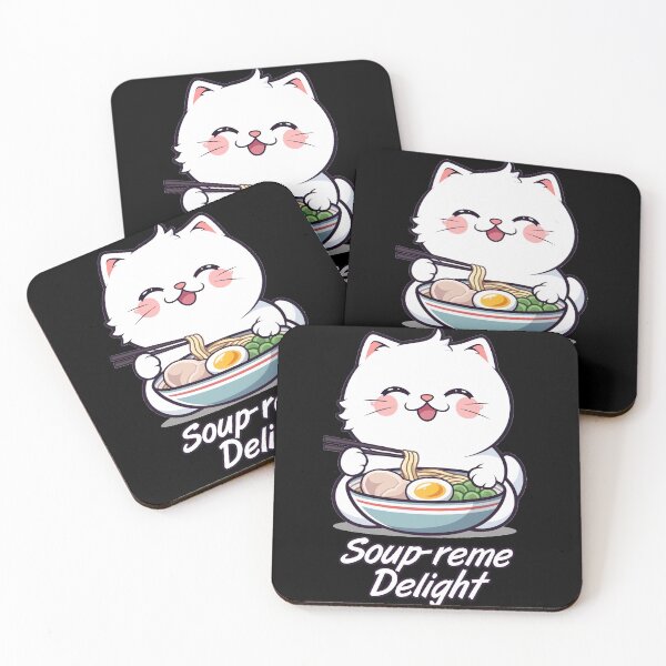 Item preview, Soup-reme Delight Ramen Cat Pun designed and sold by Yogimeister.
