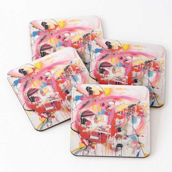 Item preview, modern colorful abstract oil painting designer canvas designed and sold by LockeTheShop.