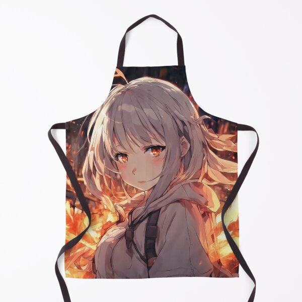 Item preview, Beautiful Anime Girl On Fire designed and sold by ExaltedCharm.