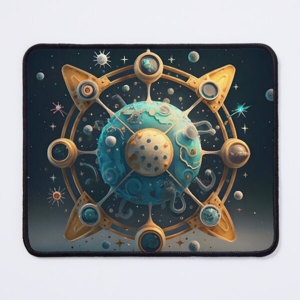 Item preview, space planet with stars designed and sold by QuantumAbstract.