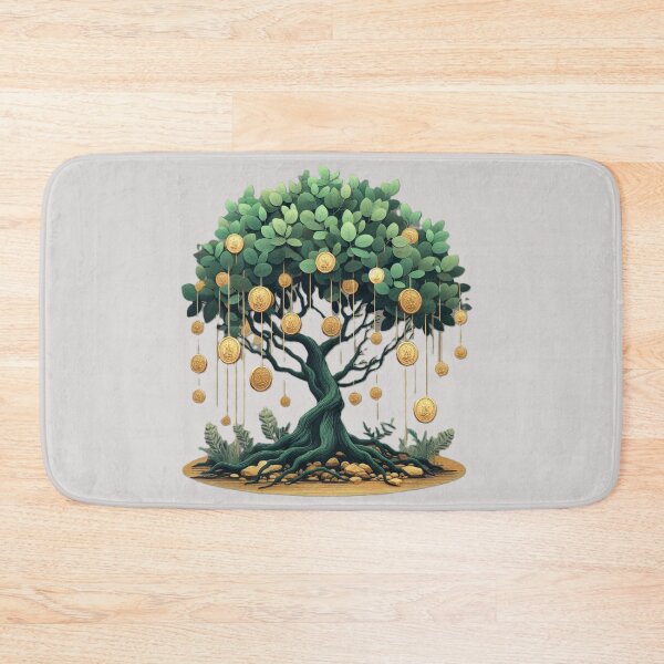 Item preview, Eucalyptus Tree with Golden Coins. Brings Wealth and Happiness designed and sold by MargaretFasDes.