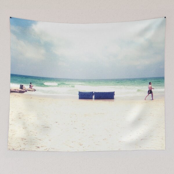 Item preview, Beach Photo, Couch on Ceach, People on Beach designed and sold by IdoFriedmanArt.