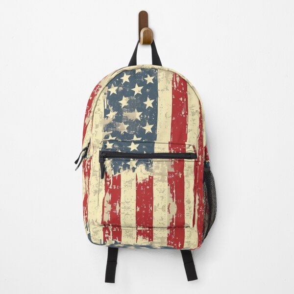 Item preview, Grunge Glory - Vintage American Flag Stripes designed and sold by Sir Meow Meow.