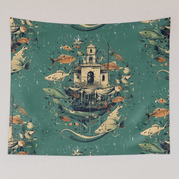 Item preview,  "Oceanic Connections: Fish Holder, Fishing Community, Fishkeeper" designed and sold by LuNkyRose.