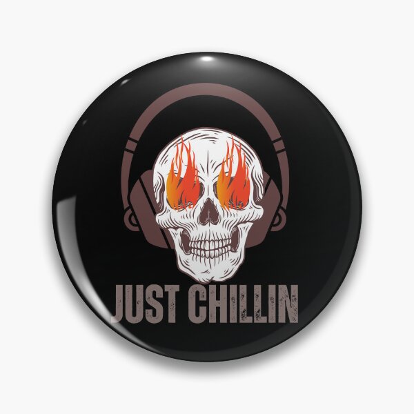 Artikelvorschau, einfach chillin Totenkopf-Kunstwerk entworfen und verkauft von Dwipo Design.