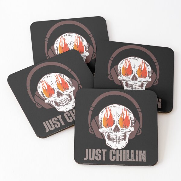 Item preview, just chillin skull artwork designed and sold by Dwipo Design.