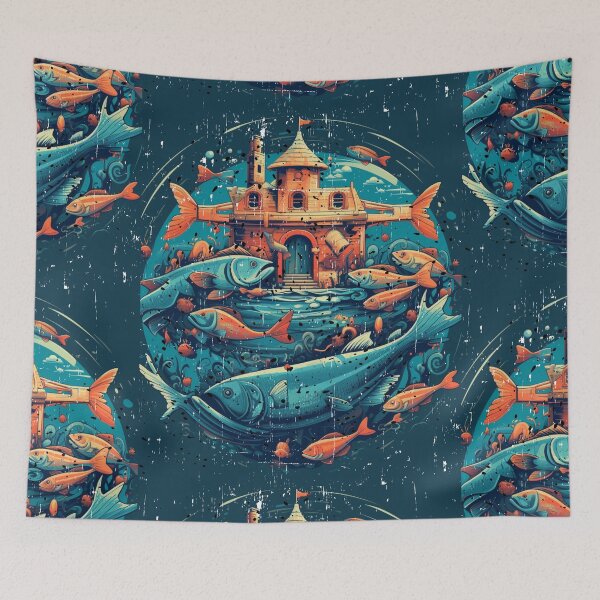 Item preview, "Oceanic Connections: Fish Holder, Fishing Community, Fishkeeper" designed and sold by LuNkyRose.