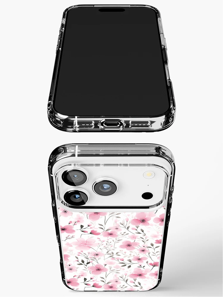 Thumbnail 3 of 5, iPhone Case, Pink floral pattern designed and sold by TrPatternLab.