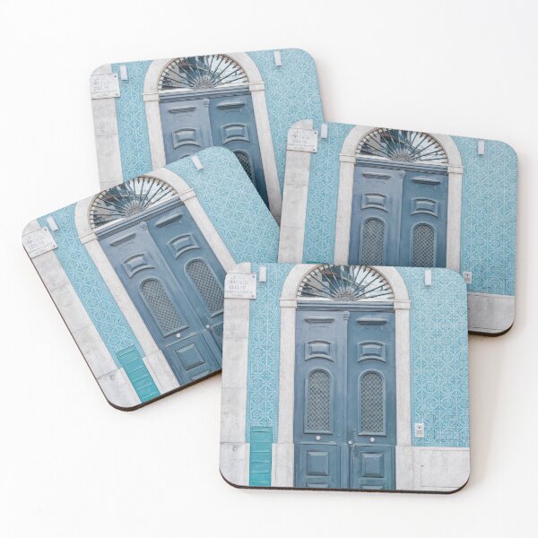 Item preview, The blue door nr. 9 in Alfama, Lisbon, Portugal - vintage nature and travel photography designed and sold by Christa Stroo Photography.