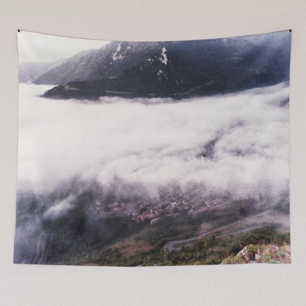 Item preview, Film generated, Foggy Landscape, Fog over Land designed and sold by IdoFriedmanArt.