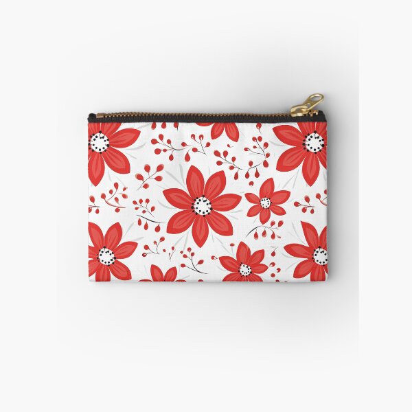Item preview, Red floral pattern designed and sold by TrPatternLab.