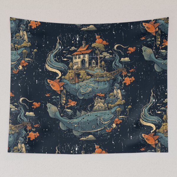 Item preview, Embracing the Depths: Fish Holder, Fishing Community, Fishkeeper designed and sold by LuNkyRose.