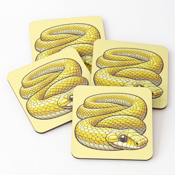 Item preview, Yellow Snake Python Animal for Reptile Lovers designed and sold by dimaxstore.