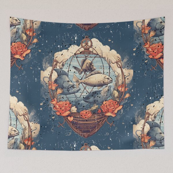 Item preview,  Embracing the Depths: Fish Holder, Fishing Community, Fishkeeper designed and sold by LuNkyRose.