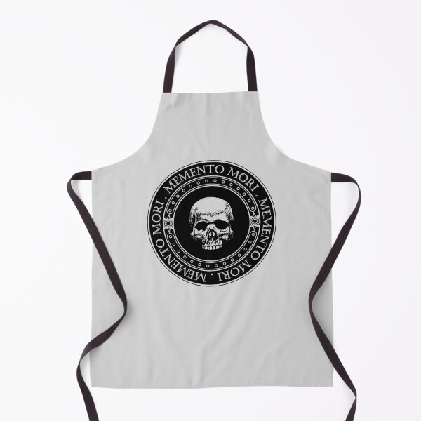 Item preview, Memento Mori III (Light b/g) - Memento Mori Art - Skeleton Skull Logo - Latin Phrase Quote designed and sold by WIZECROW.