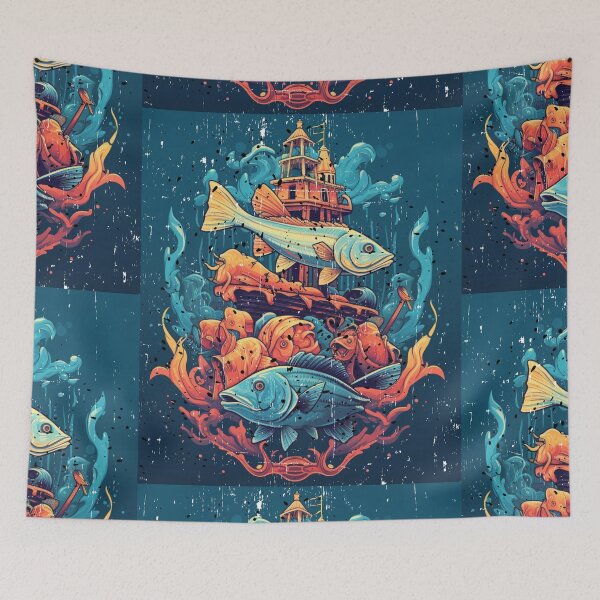 Item preview,  Embracing the Depths: Fish Holder, Fishing Community, Fishkeeper designed and sold by LuNkyRose.