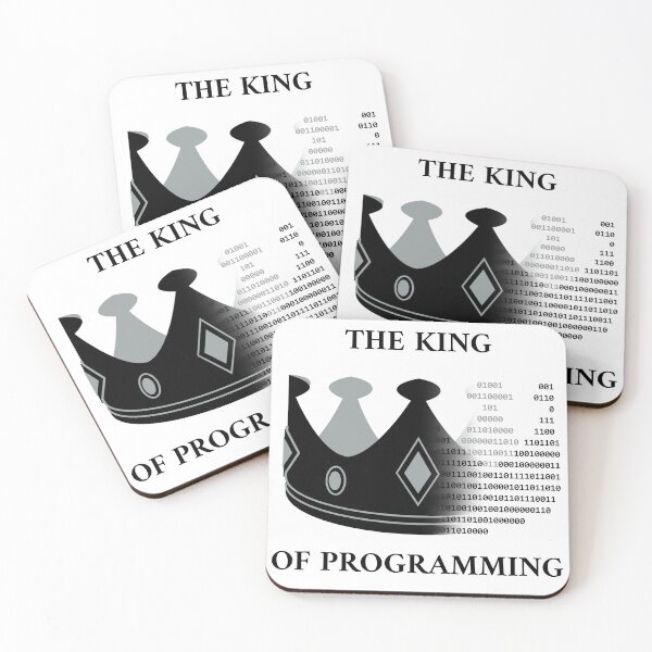 Item preview,  The king of programming black designed and sold by Warrioll.