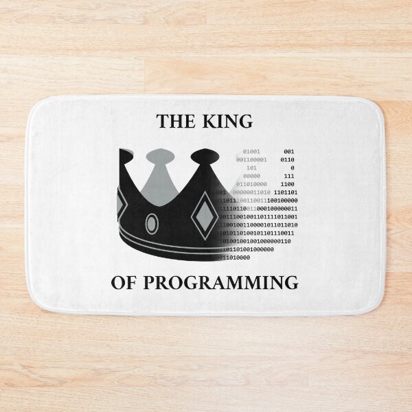 Item preview,  The king of programming black designed and sold by Warrioll.