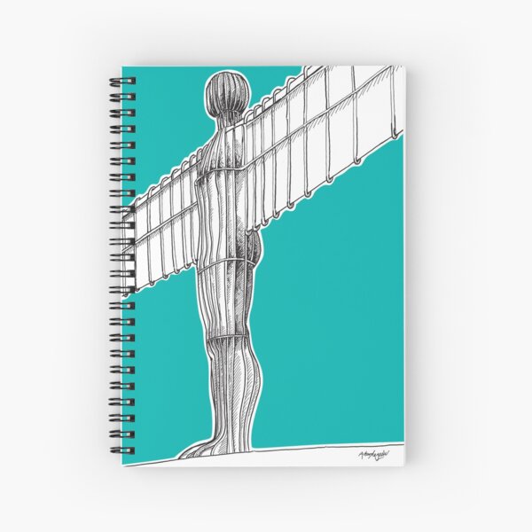 Angel of the North Spiral Notebook