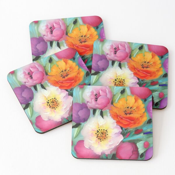 Item preview, Swept Away dreamy peony floral art designed and sold by Glimmersmith.