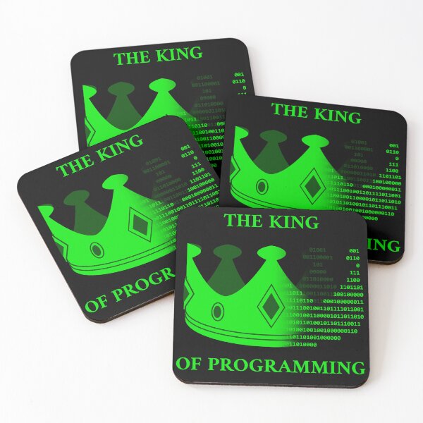 Item preview, The king of programming green designed and sold by Warrioll.