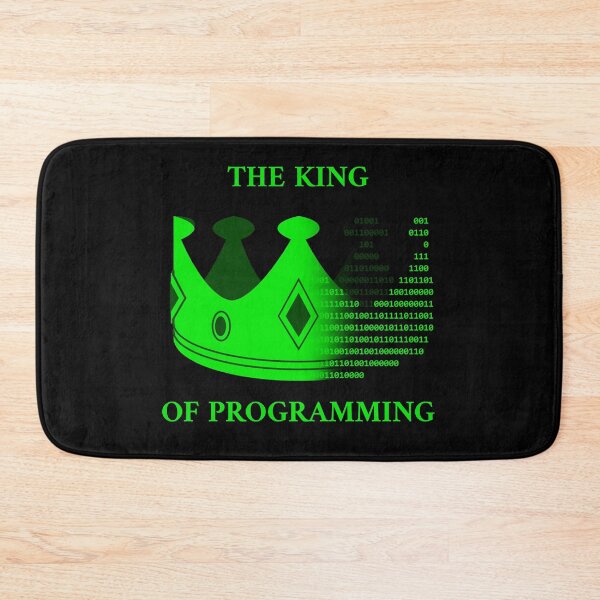 Item preview, The king of programming green designed and sold by Warrioll.