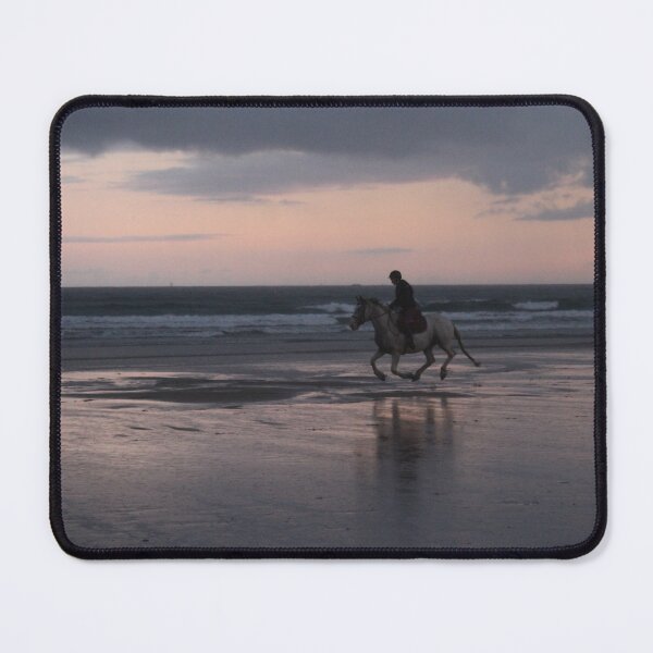 Item preview, White horse galloping on the beach designed and sold by FloralCottage.