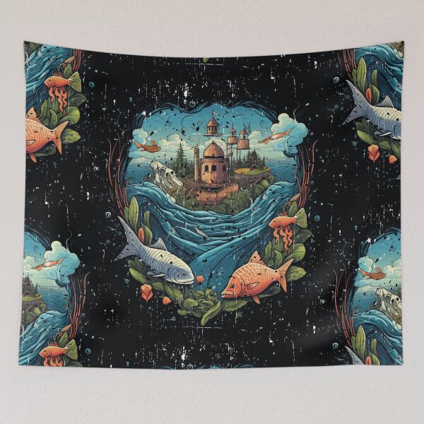 Item preview,  Embracing the Depths: Fish Holder, Fishing Community, Fishkeeper designed and sold by LuNkyRose.