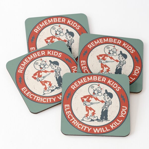 Item preview, Remember Kids Electricity Will Kill You designed and sold by Battle-Dad-Tees.