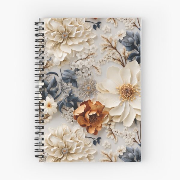 Item preview, Hyper Realistic 3D Neutral Colored Blooming Flowers Seamless Pattern 2 designed and sold by SourHeadPattern.