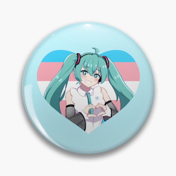 Item preview, Miku Says "Trans Rights!" | Transgender Pride Heart designed and sold by Vocaphilia.